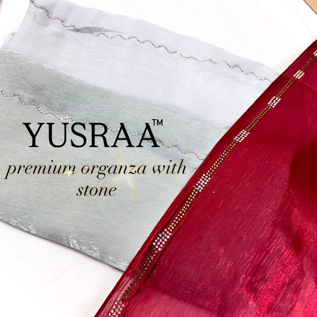 Premium Organza with Stone